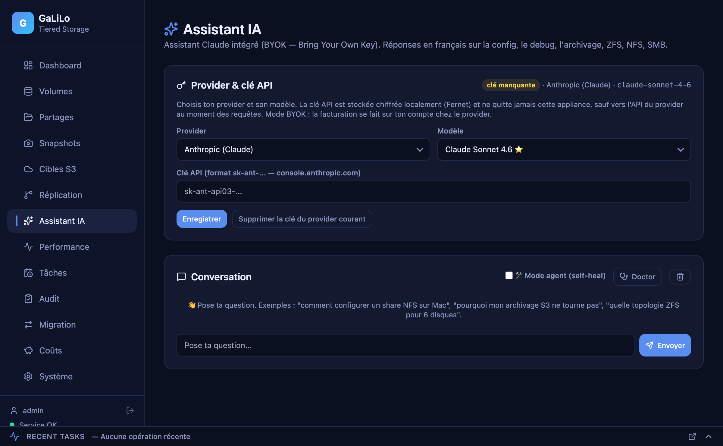 Assistant IA intégré
