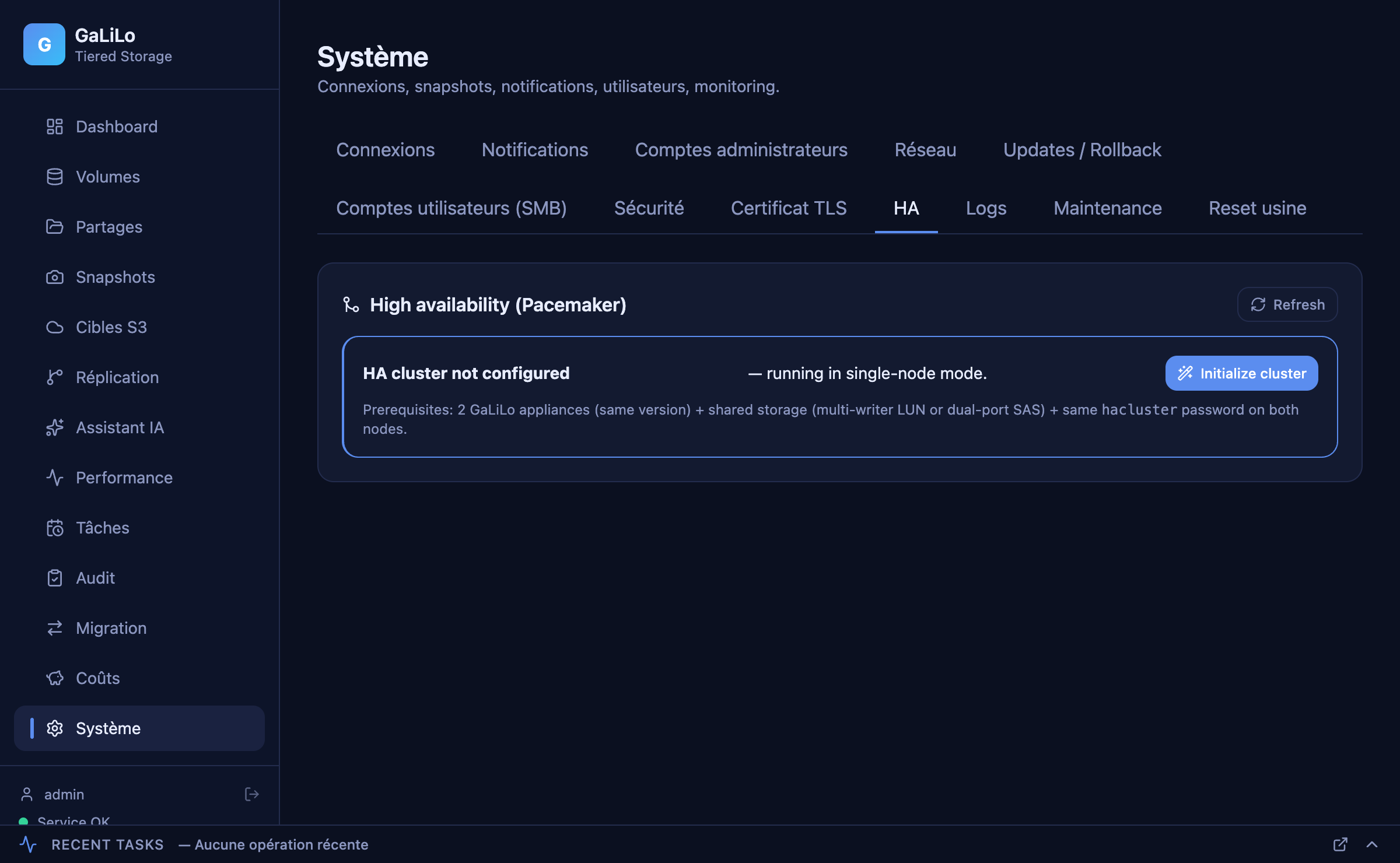 Configuration High Availability dans GaLiLo